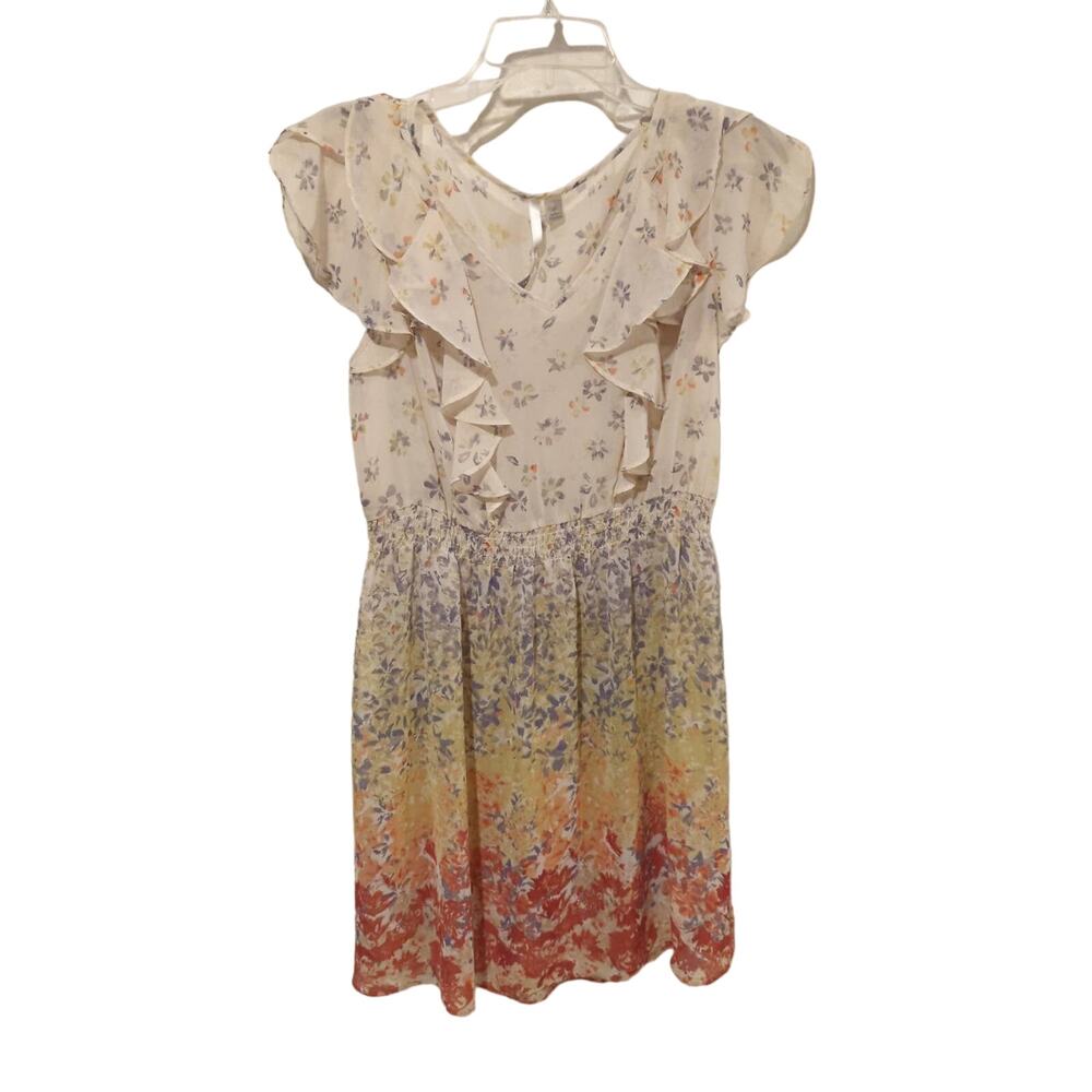 LC Lauren Conrad Watercolor Dress, EUC, 10